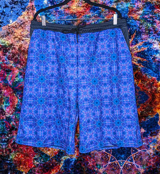 Purple Cosmic Rays Shorts