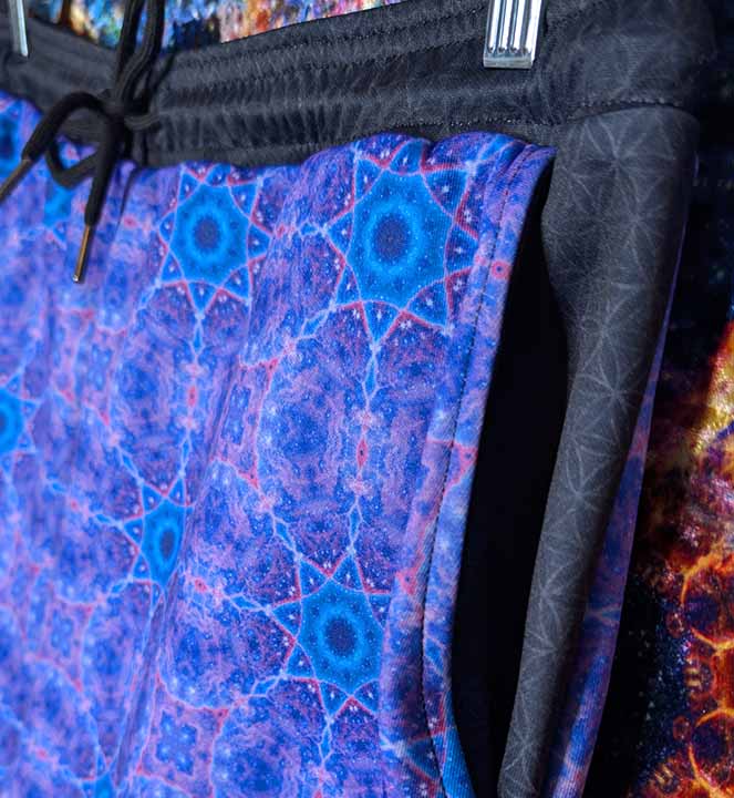 Purple Cosmic Rays Shorts