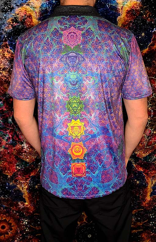 Chakra Awakening Stretch Polo Golf Shirt