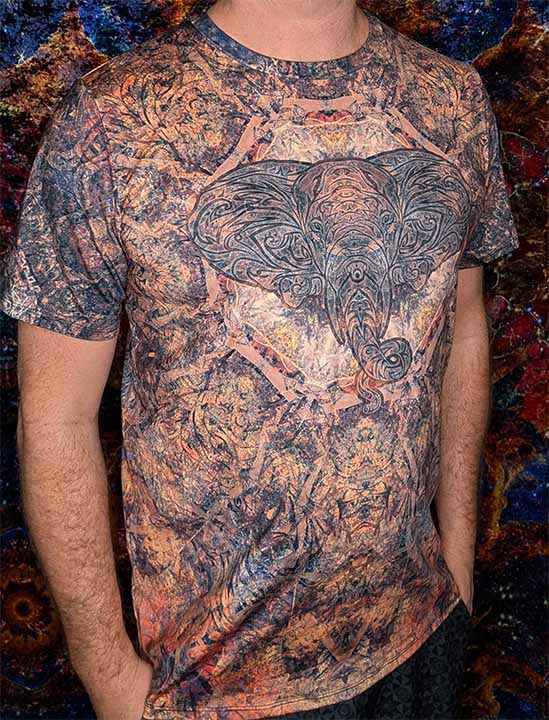 African Elephant Mandalas T-Shirt