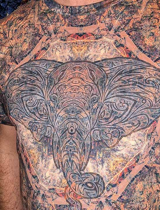 African Elephant Mandalas T-Shirt