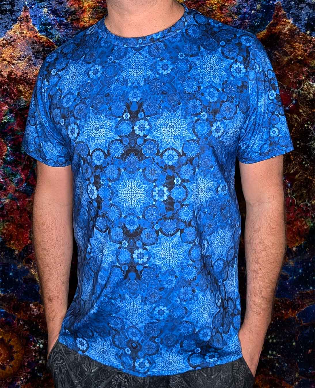 Sapphire Star Mandala Effects T-Shirt