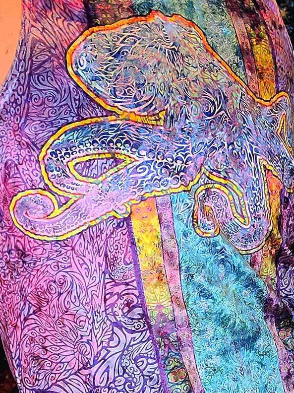 Purple Octopus Crushed Velvet Tank Top