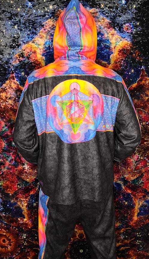 Metatron's Cube Plush Hoodie Tracksuit Top