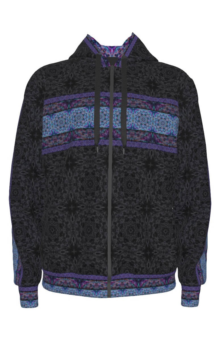 Veil Nebula Mandala Premium Zip Hoodie