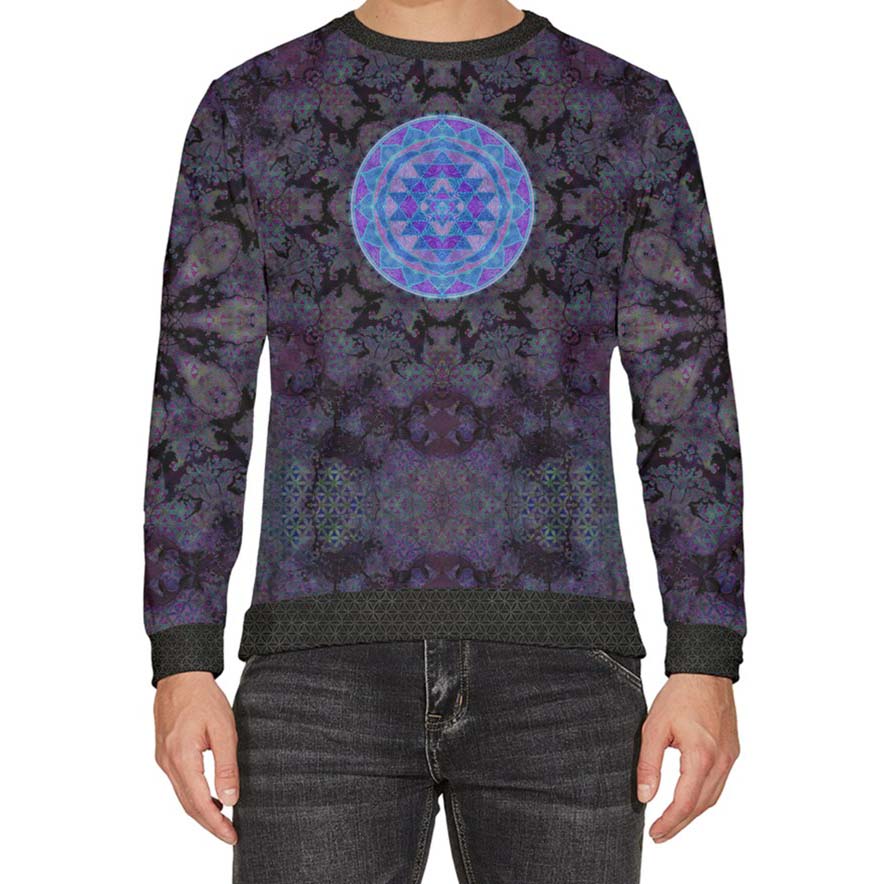 Sri Yantra Velour Sweater