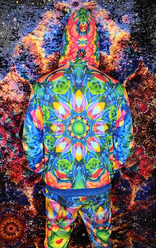 Triptych Mandala Premium Zip Hoodie