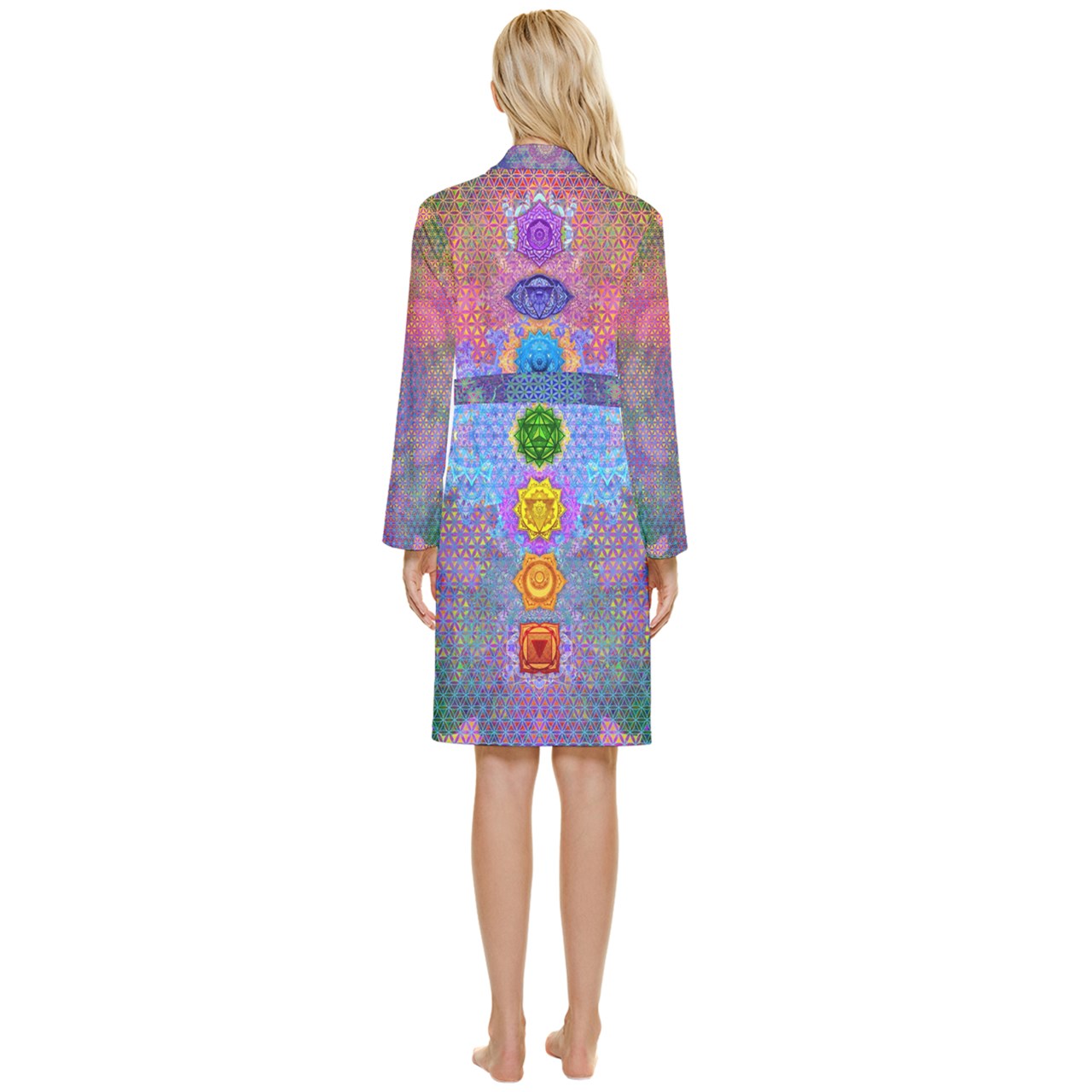 Rainbow Chakra Velvet Robe