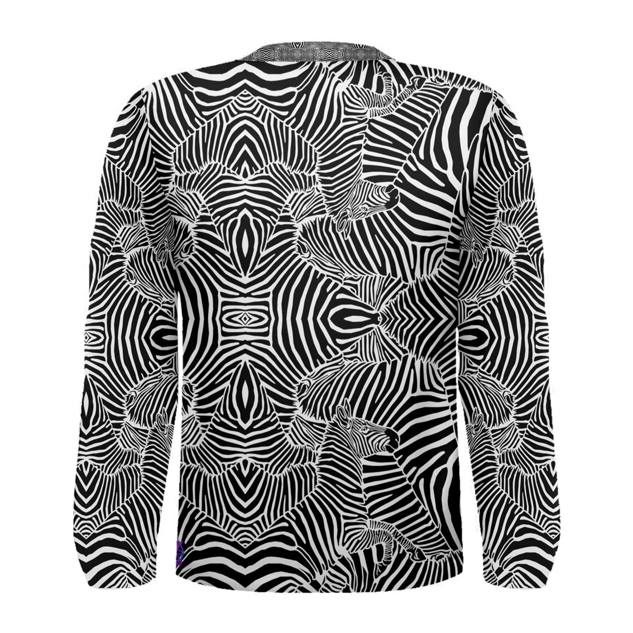 Zebra Stripes Cotton Long Sleeve Tee