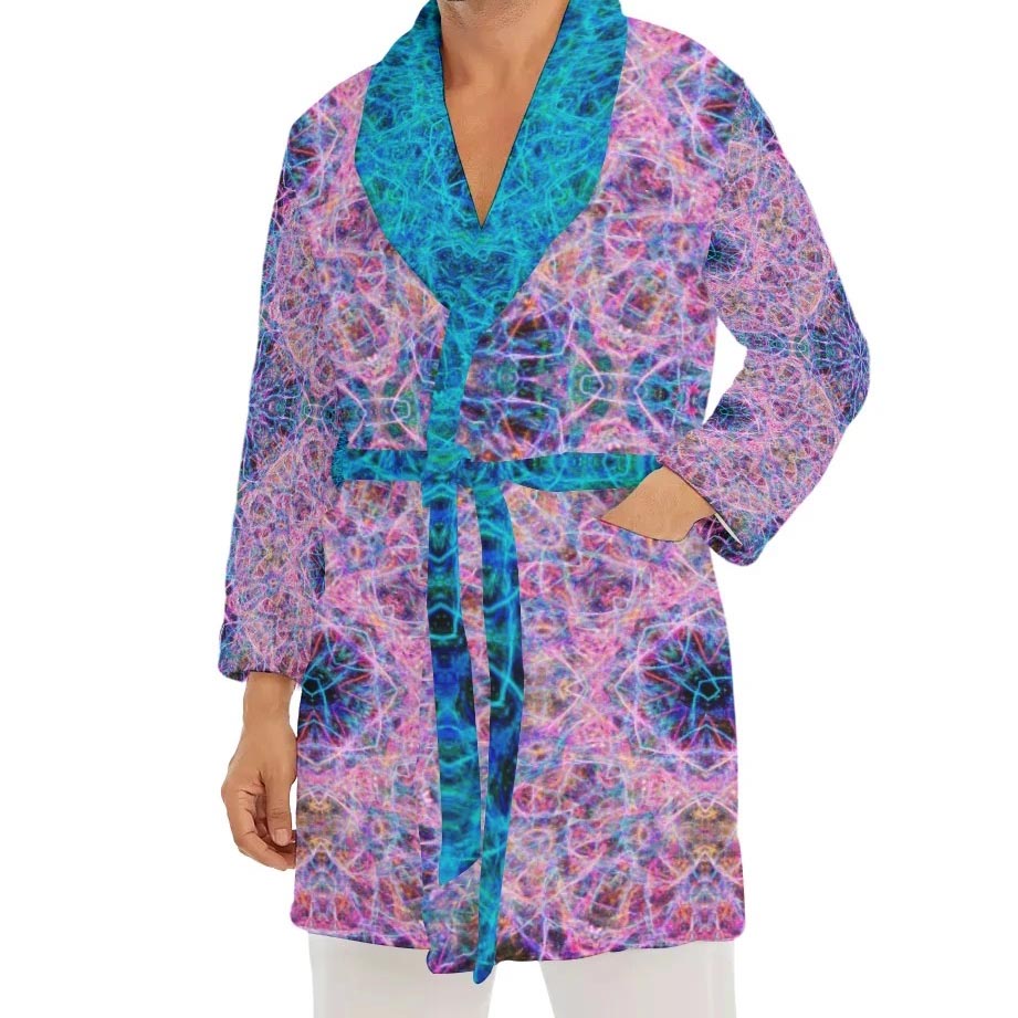 Star Burst Plush Fleece Robe