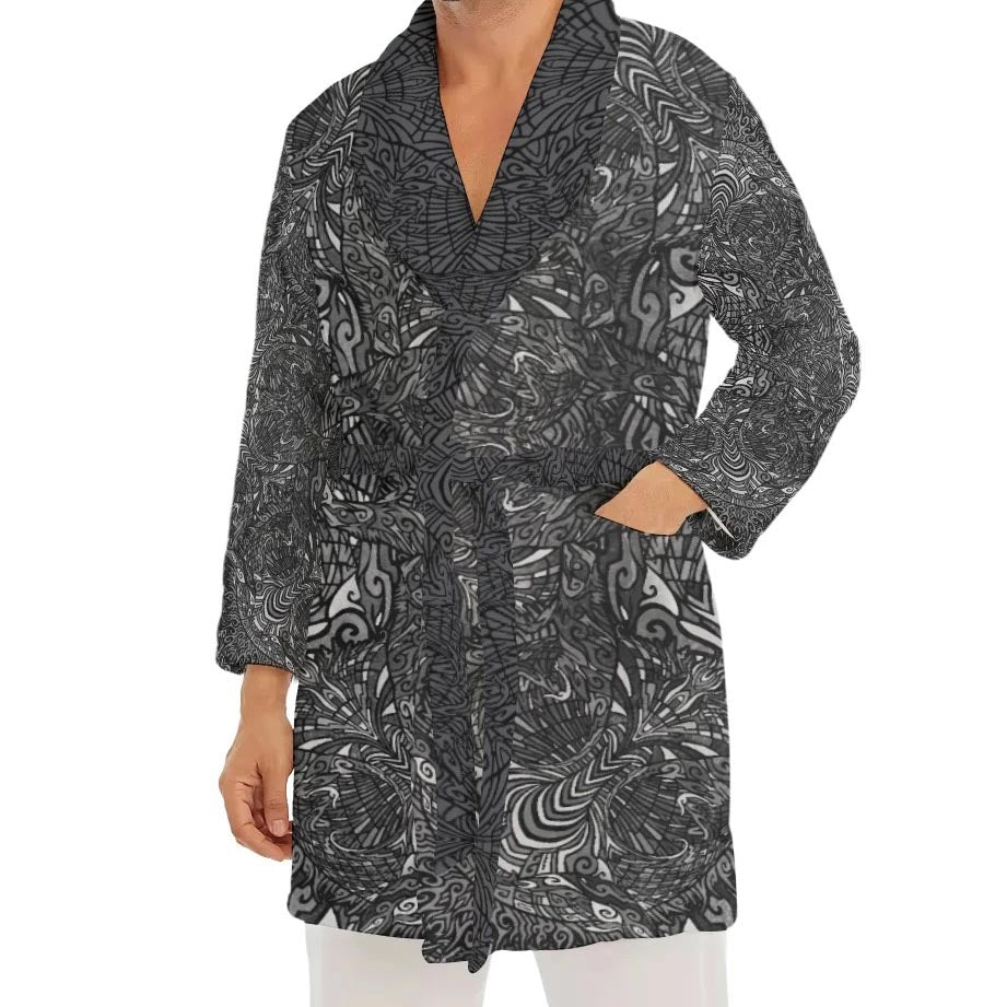 Midnight Vibes Plush Fleece Robe