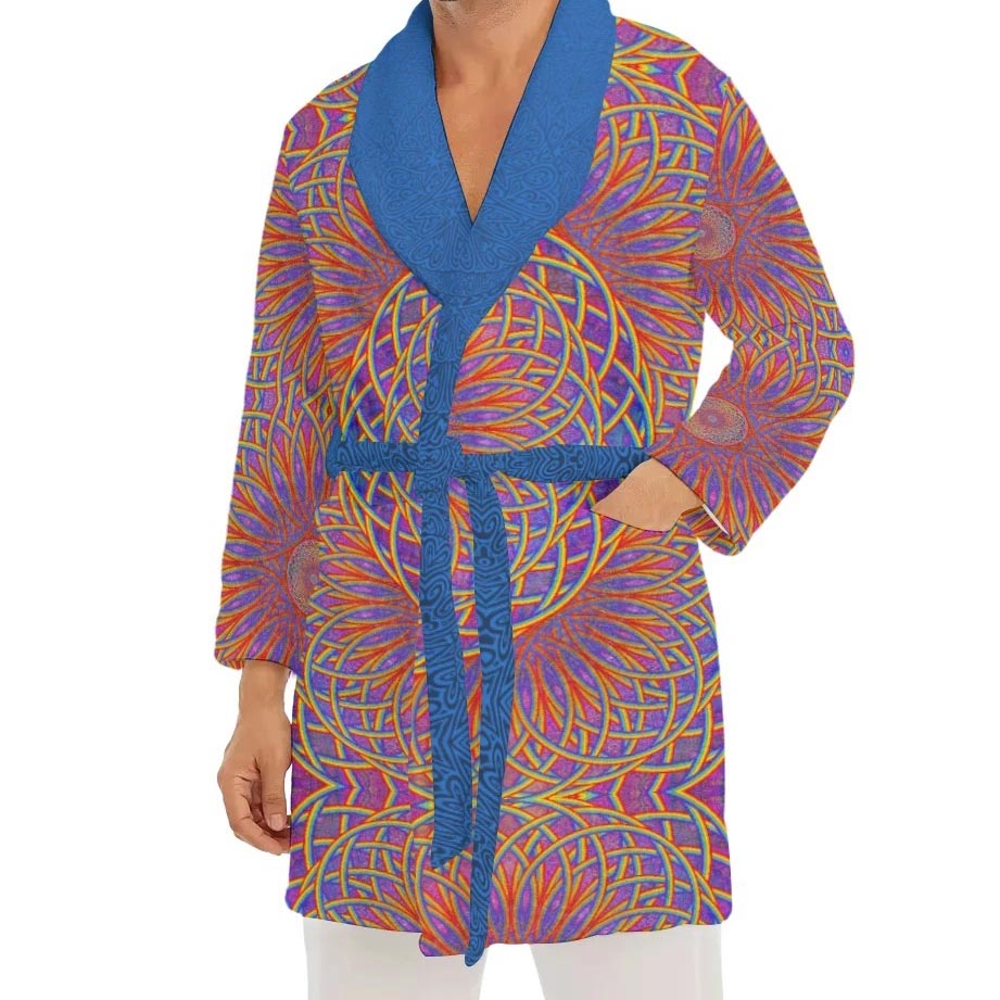 Rainbow Torus Plush Fleece Robe