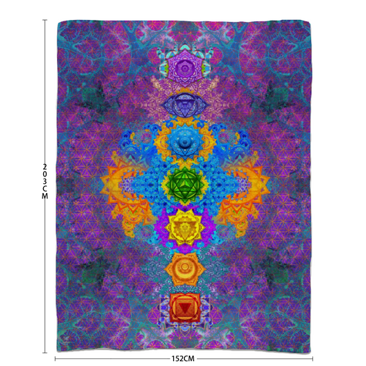 Chakra Awakening Sherpa Blanket