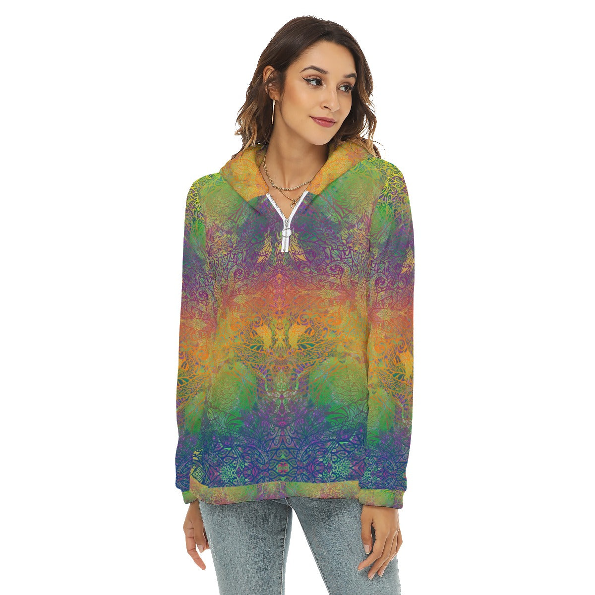 Rainbow Octopus Plush Fleece Hoodie