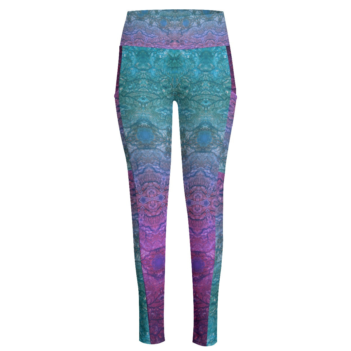 Lotus Roots High Waist Leggings With Side Pockets