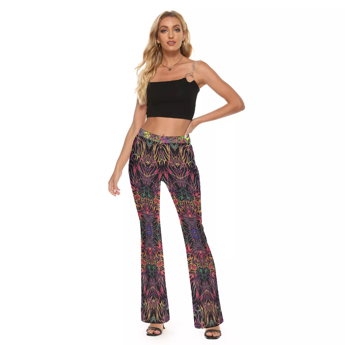 Tribal Lion Flare Leggings