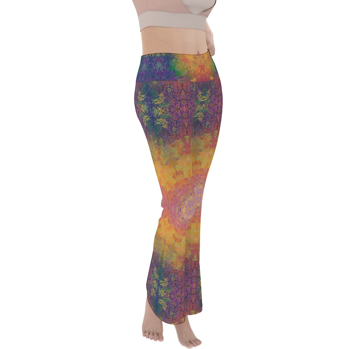 Psychedelic Octopus Flare Yoga Pants