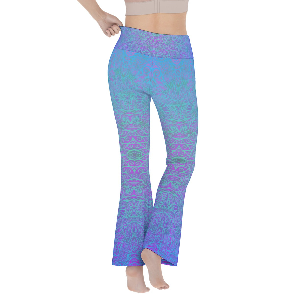 Octopus Blues Flare Yoga Pants