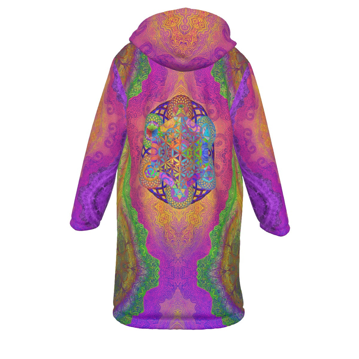 Metatron's Cube Psychedelic Festival Cloak