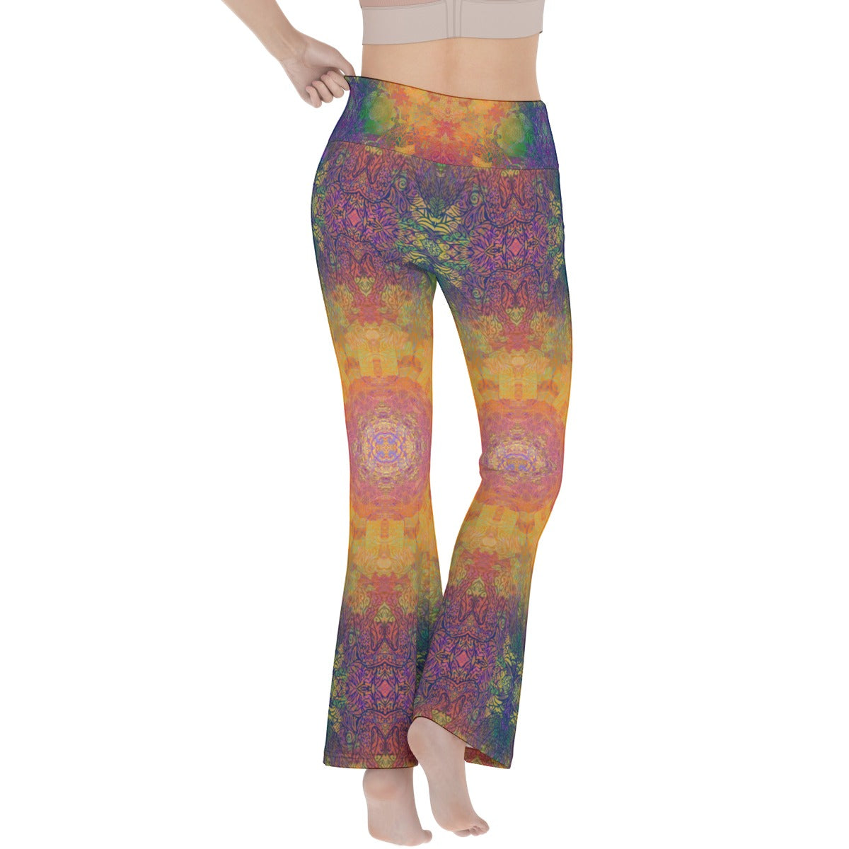 Psychedelic Octopus Flare Yoga Pants