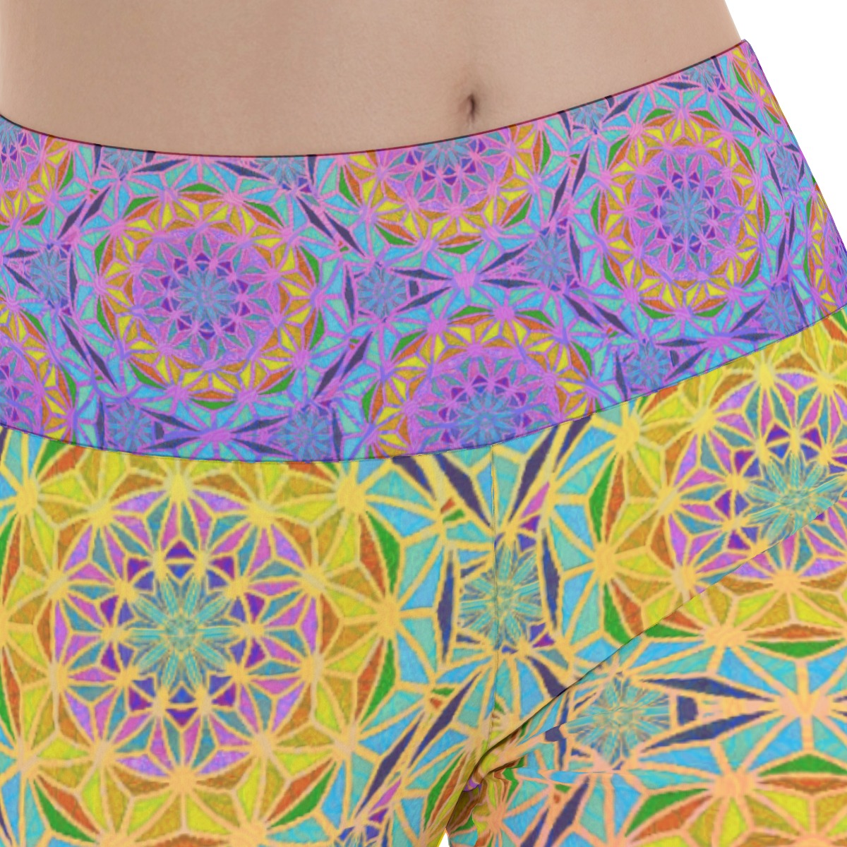 Birth of a Sunflower Flare Yoga Pants