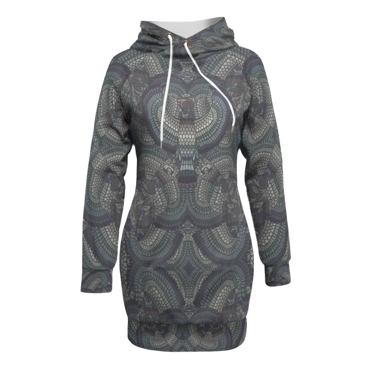 Eagle Of Horus Raglan Hoodie Dress