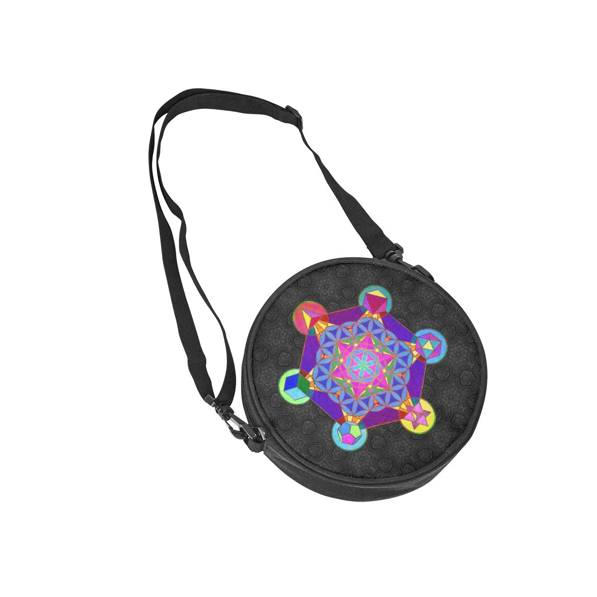 Metatrons Cube Round Satchel Bag