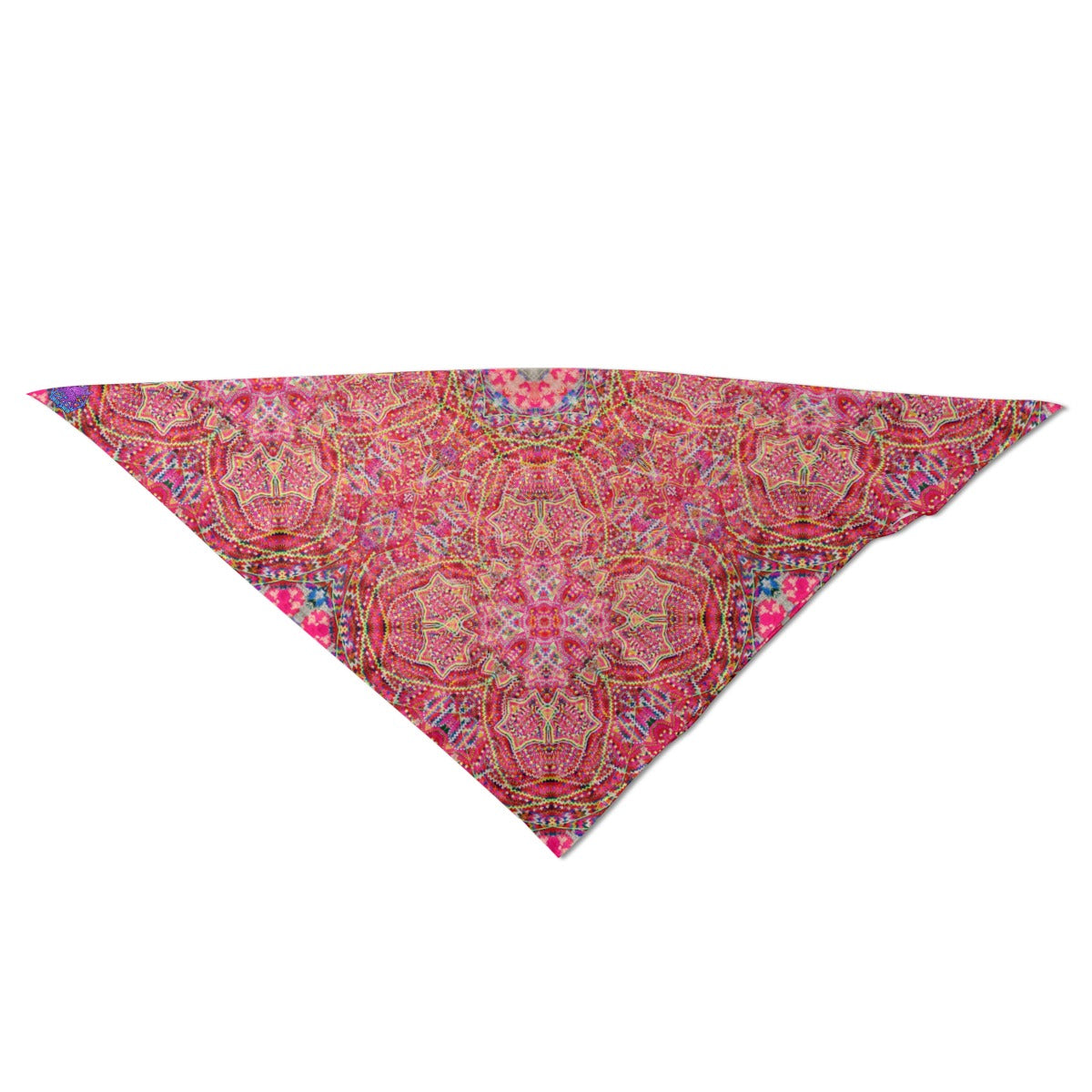 Red Starlight Imitation Silk Bandana