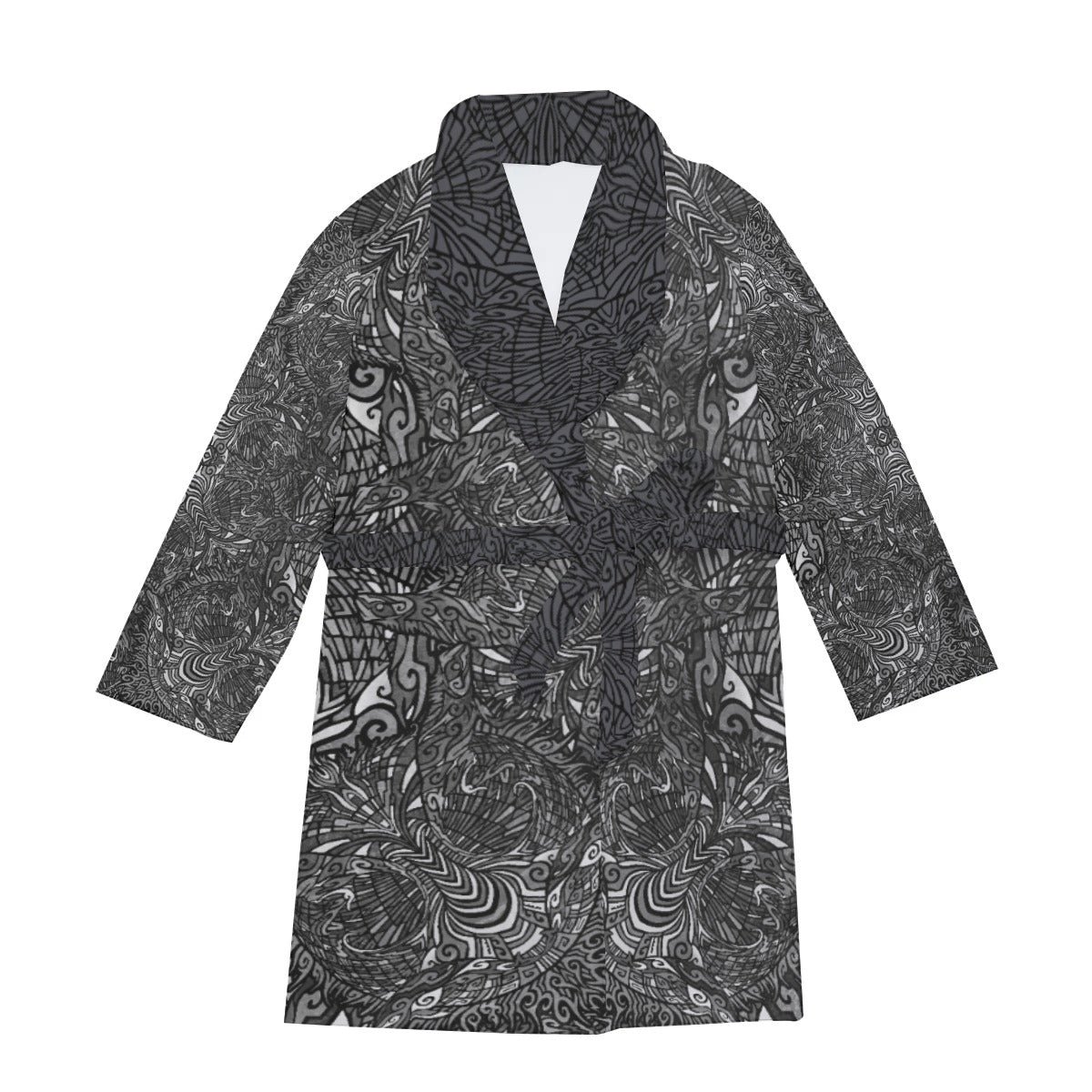 All-Over Print Men's Thicken Robe