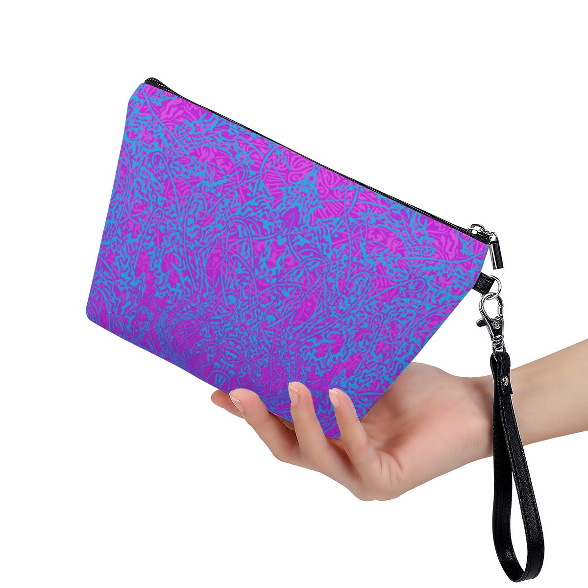 Purple Jellyfish Cosmetic Bag w/ Handle