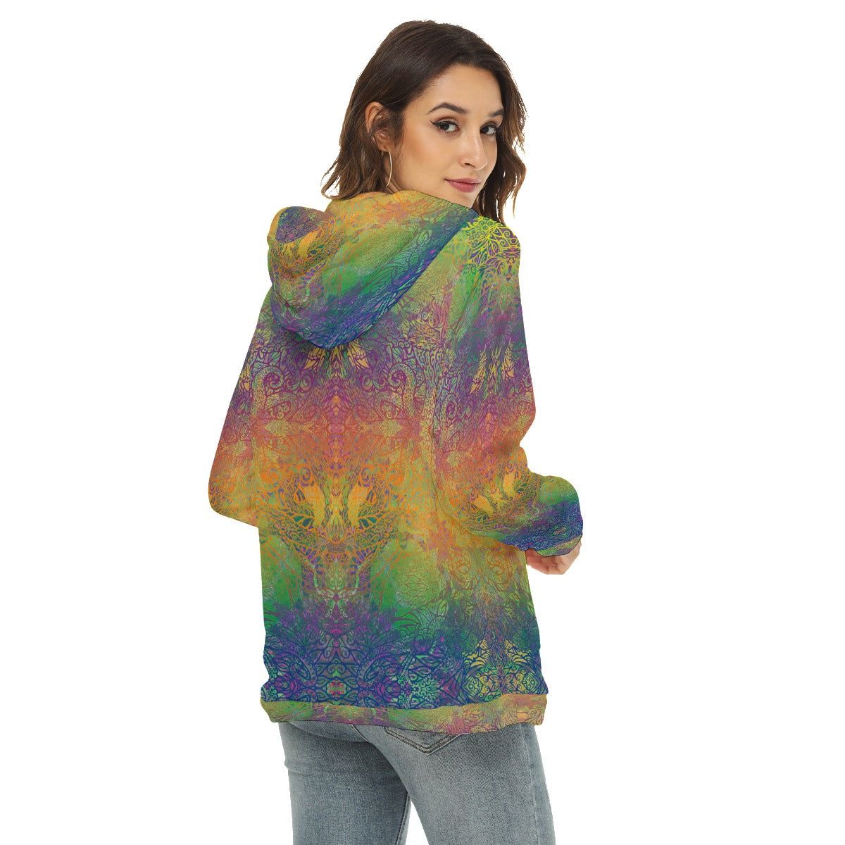 Rainbow Octopus Plush Fleece Hoodie