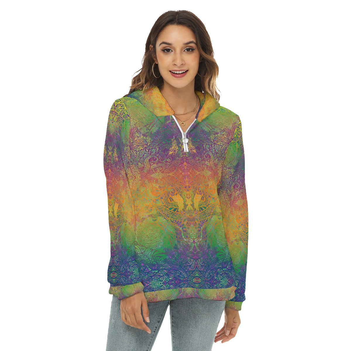 Rainbow Octopus Plush Fleece Hoodie