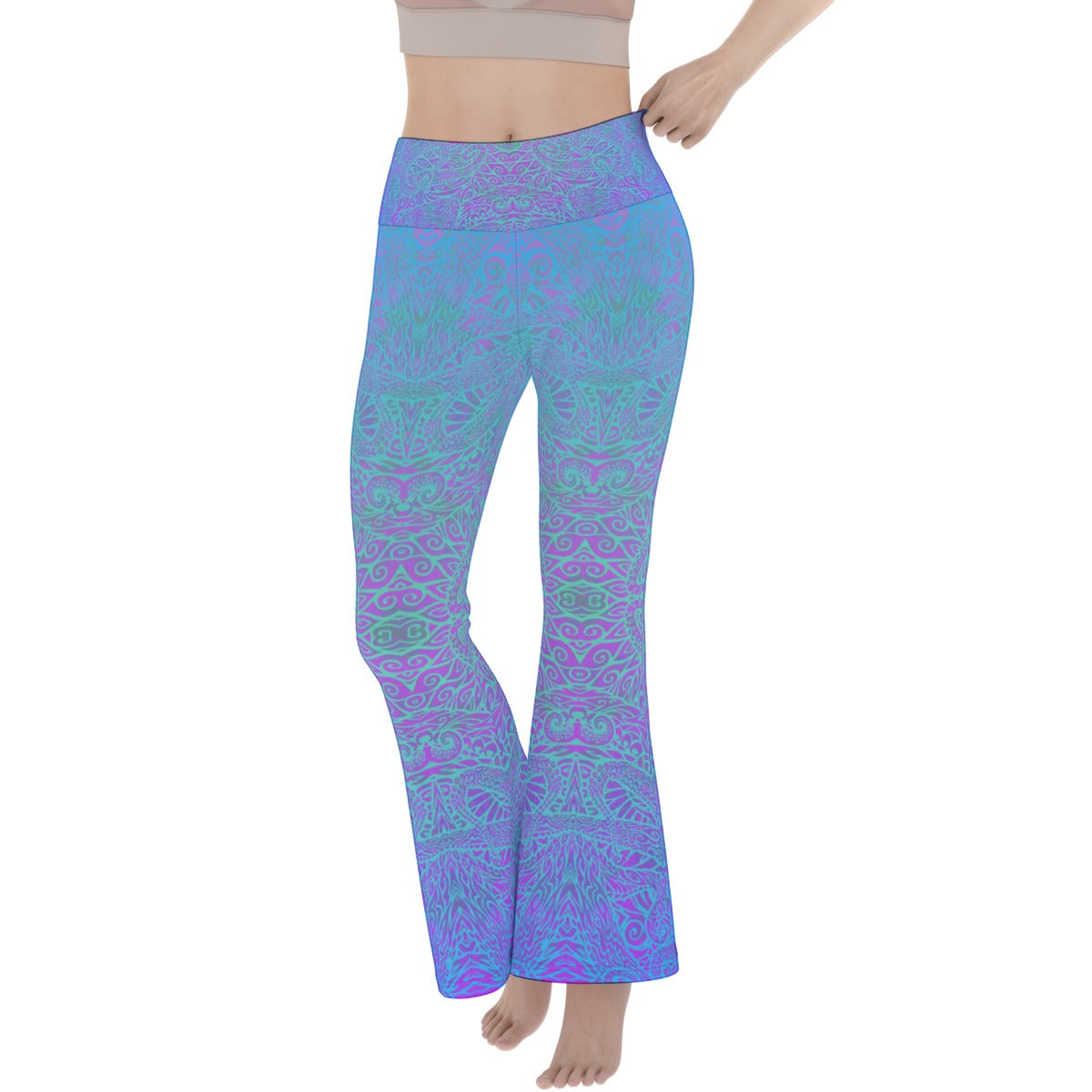 Octopus Blues Flare Yoga Pants