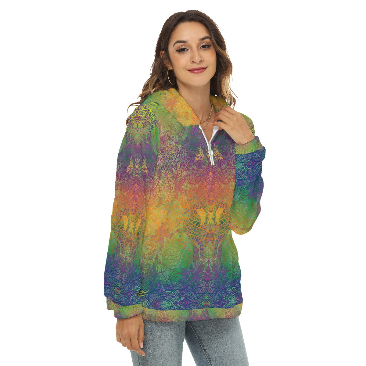 Rainbow Octopus Plush Fleece Hoodie