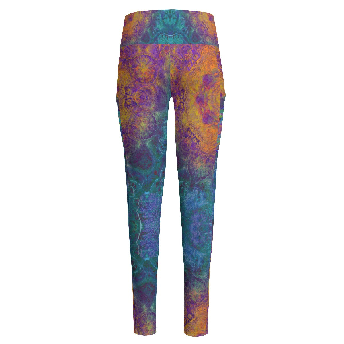 Platonic Solids High Waist Leggings With Side Pockets