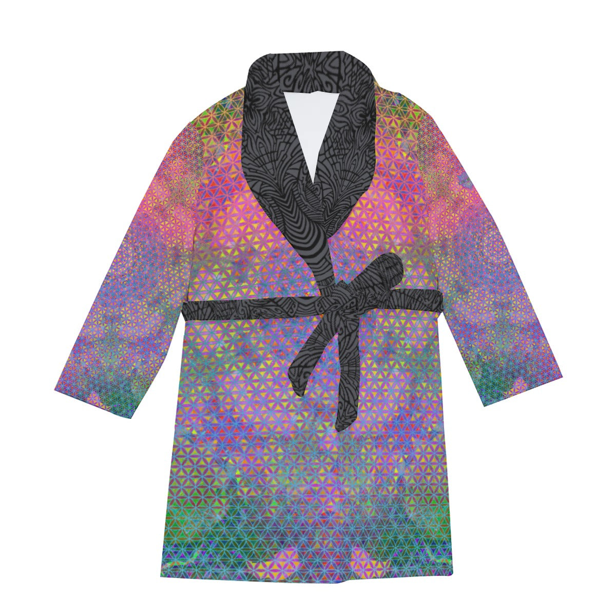 All-Over Print Men's Thicken Robe