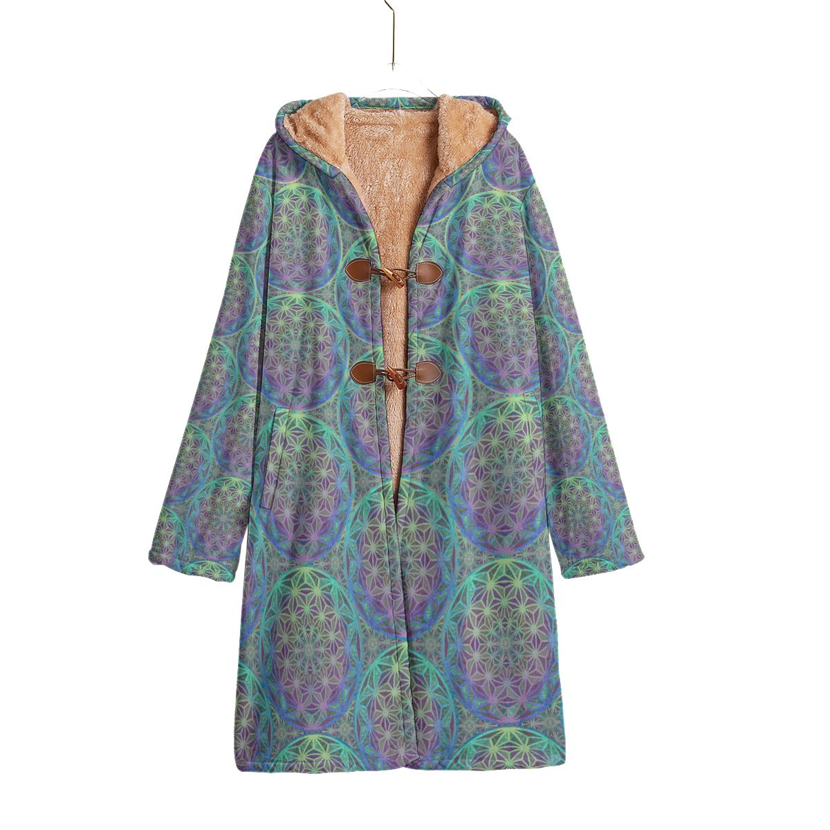 Birth of a Flower Teal Festival Cloak