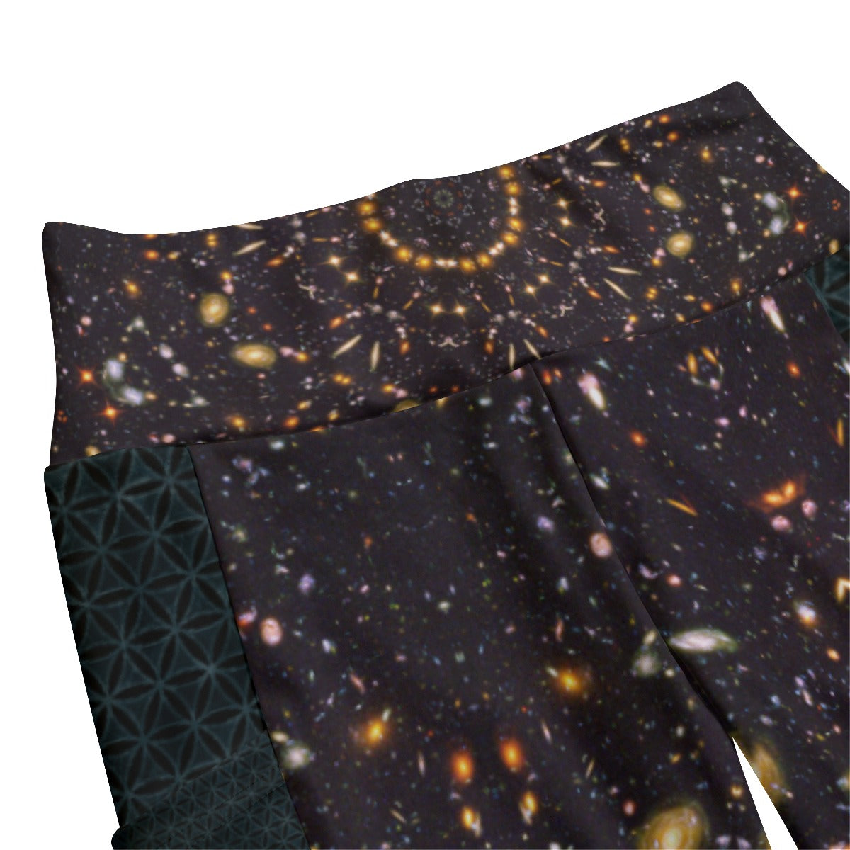 Galactic Mandala High Waist Leggings With Side Pockets
