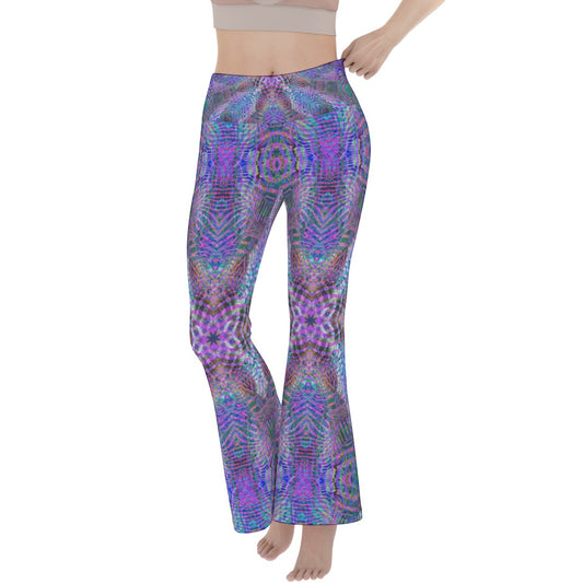 Zebra Sunset Flare Yoga Pants
