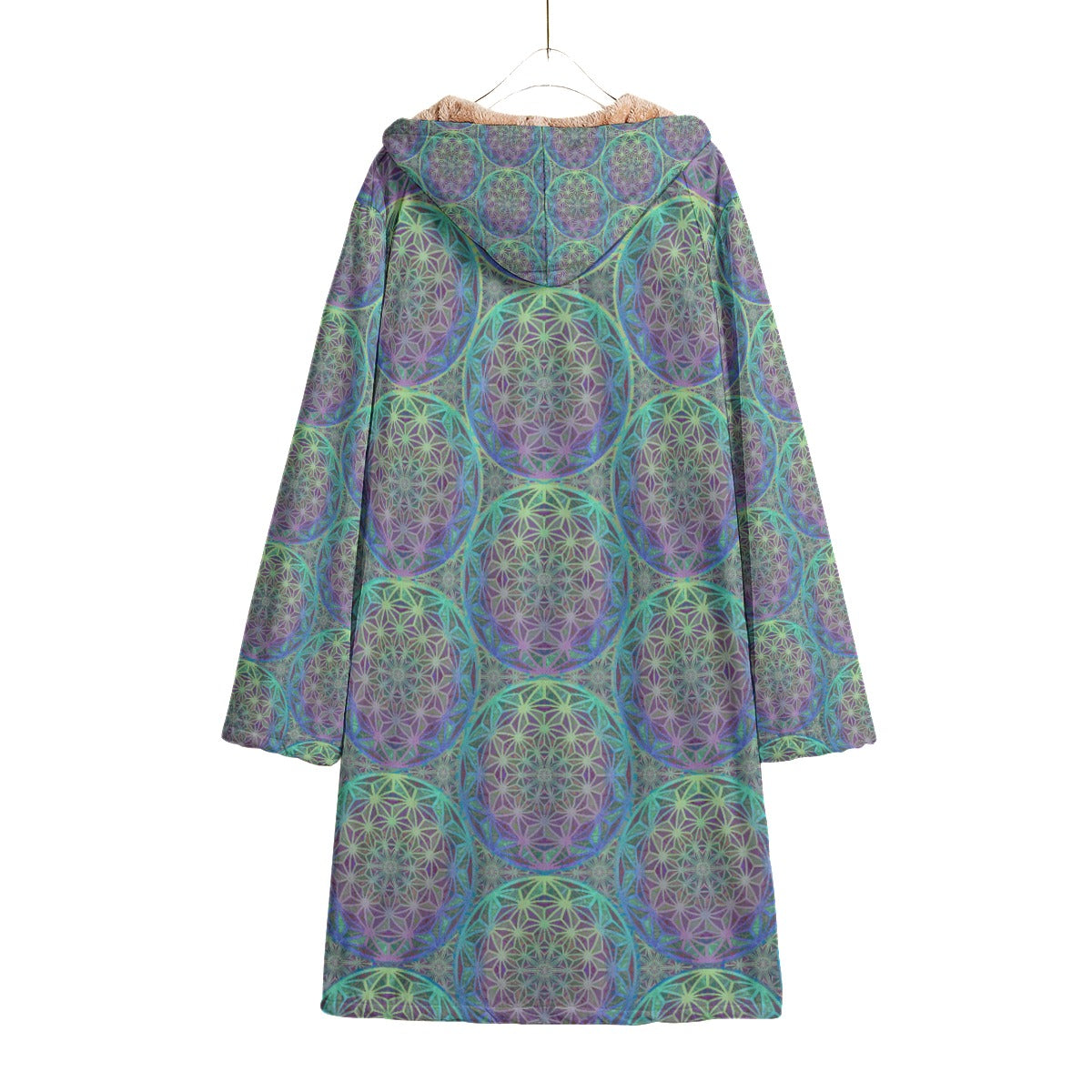 Birth of a Flower Teal Festival Cloak