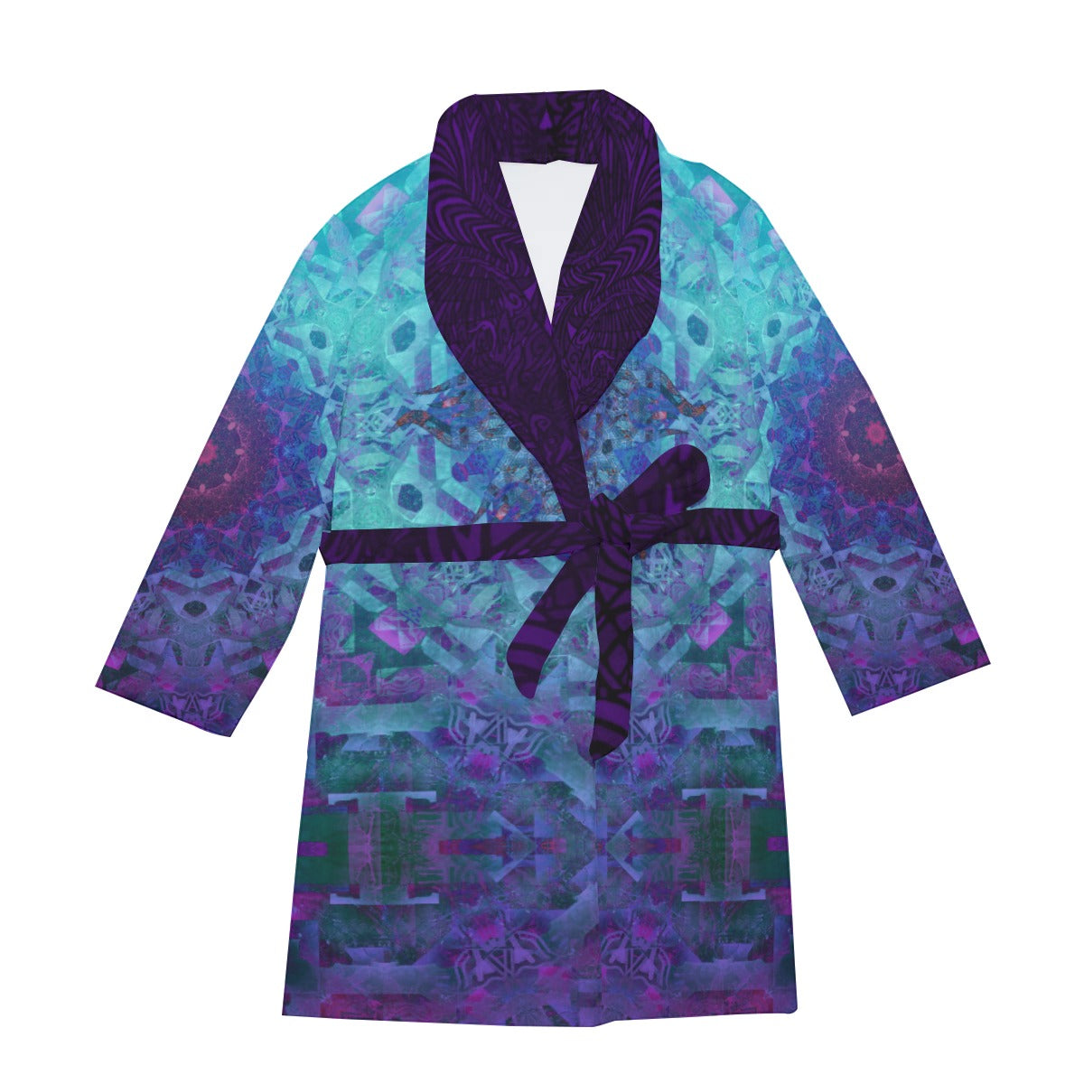All-Over Print Men's Thicken Robe