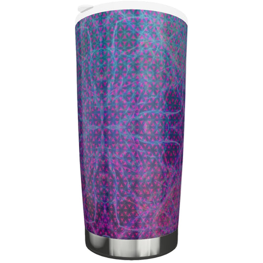 Electric Flower of Life Stainless Steel Tumbler 20oz