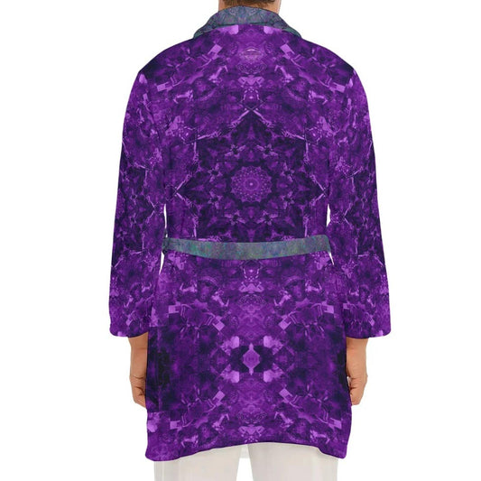 Ultra Violet Mandala Plush Fleece Robe
