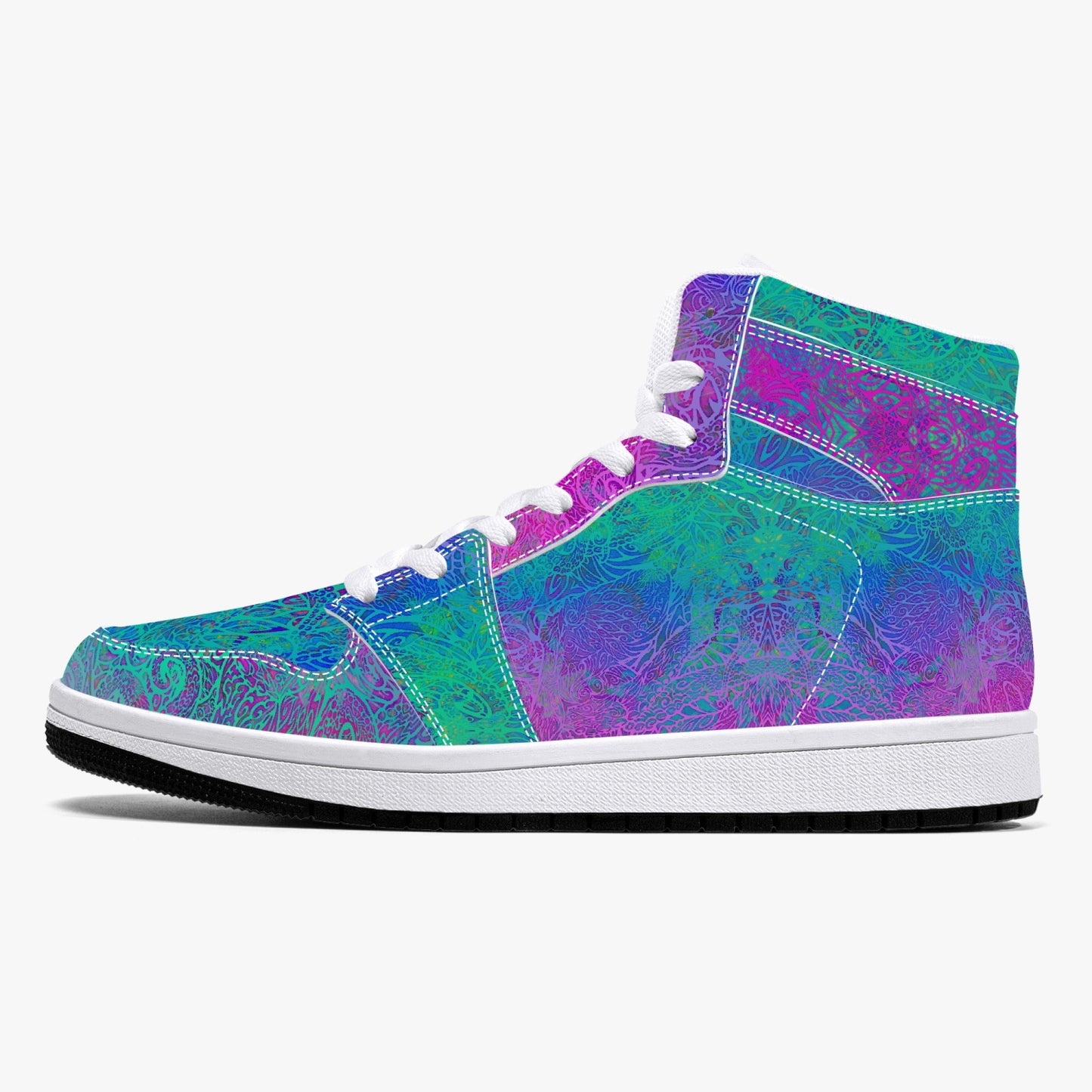 Violet Sea High-Top Sneakers