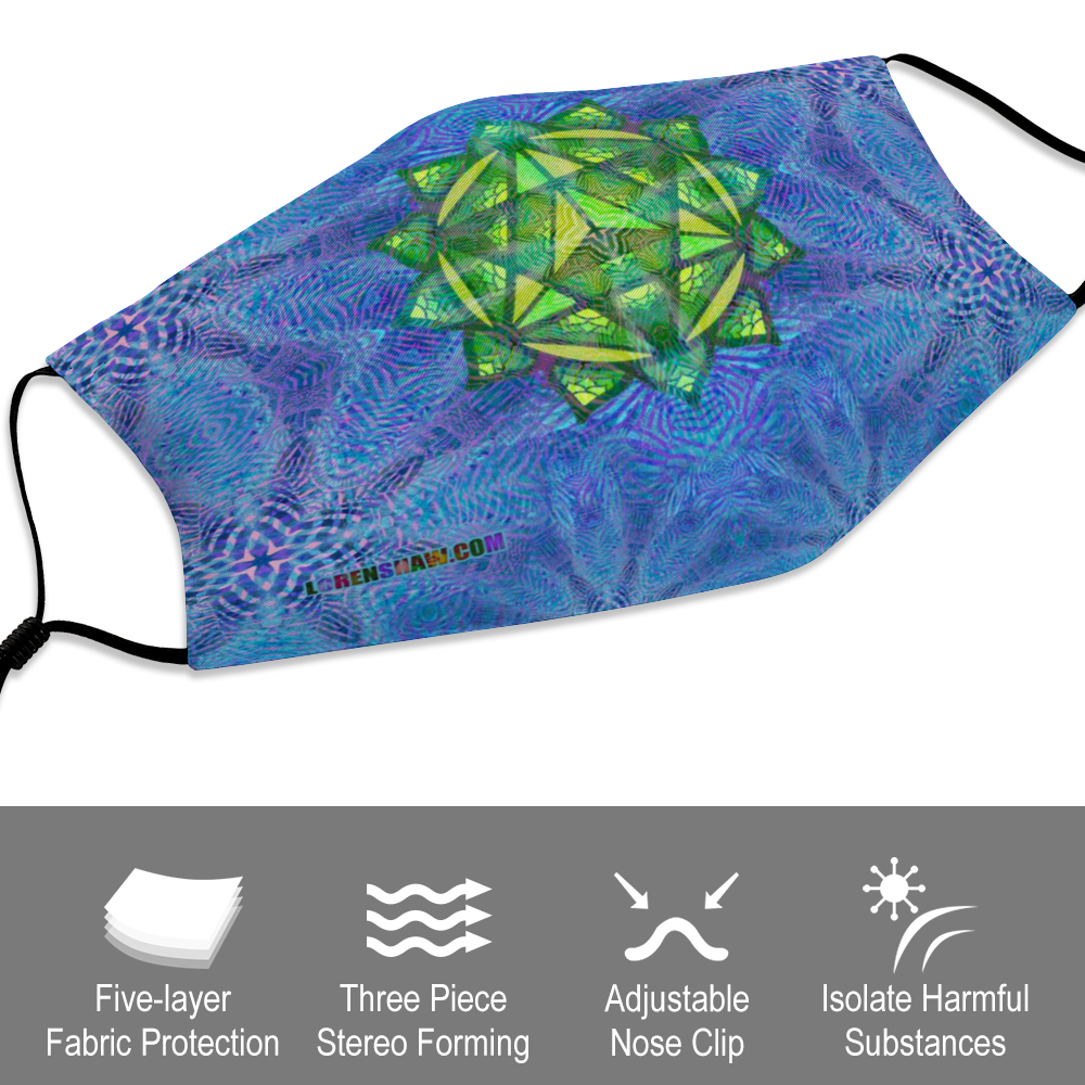 Heart Chakra Face Mask w/ 2 Filters