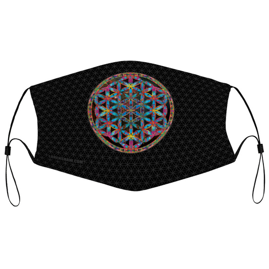Flower of Life Knight Face Mask w/ 2 Filters