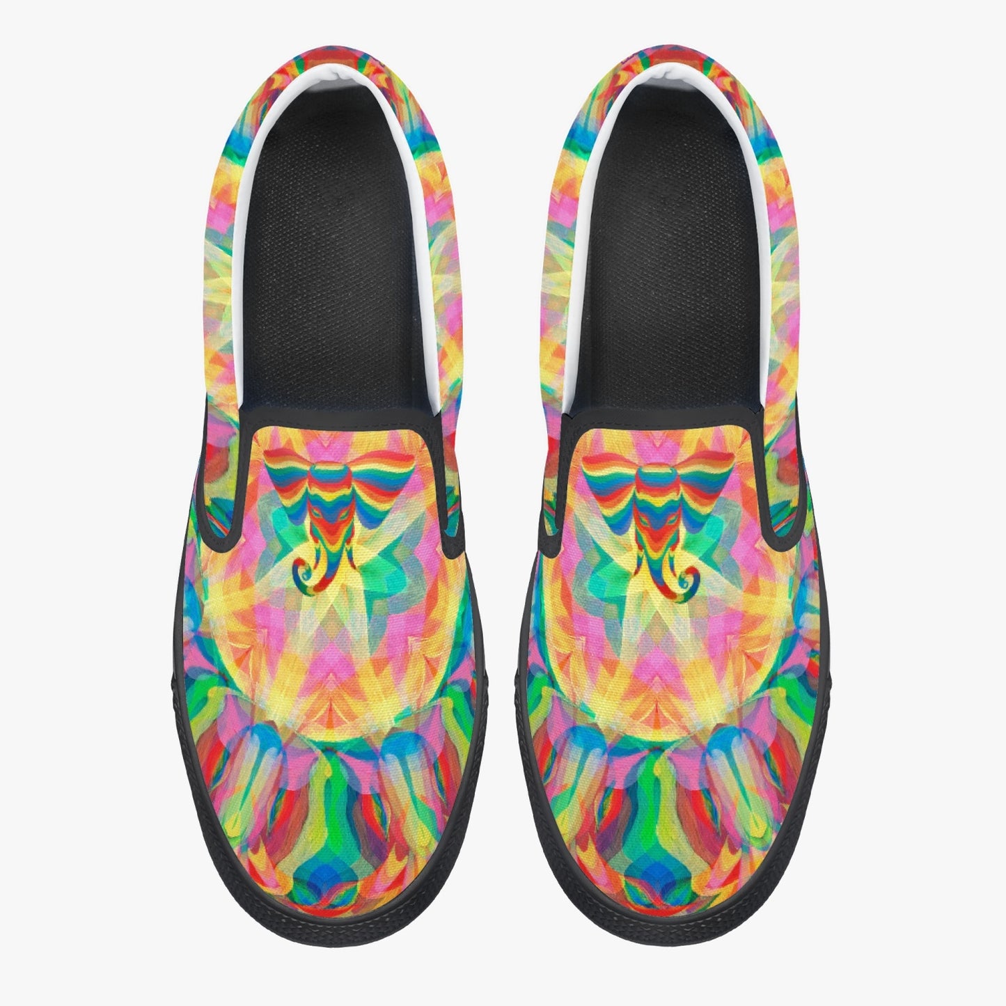 Rainbow Elephant Slip-On Shoes