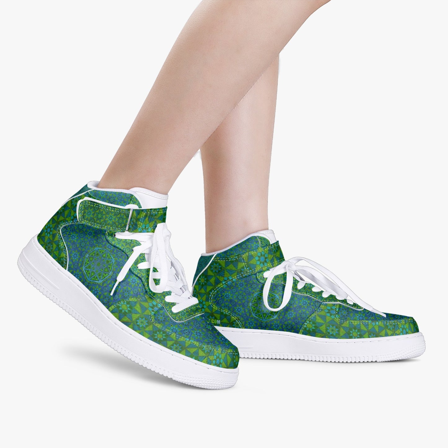 Tesseract Verde High-Top Sneakers