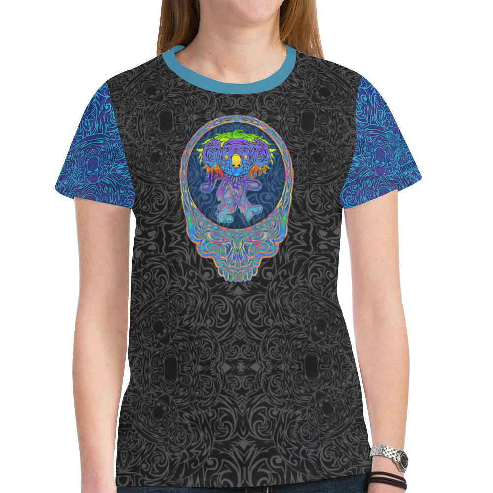 Dancing Blue Koala Women's Mesh Tee Shirt