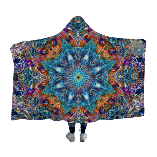 Jupiter Mandala Hooded Blanket